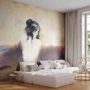 Tapet Standard Eco - Linii moi, forme ovale - Femeie, Corp, Bucată - 300x210 cm