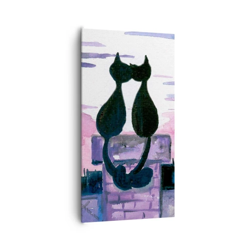 Tablou pe pânză - Rendez-vous sub lună - 65x120 cm