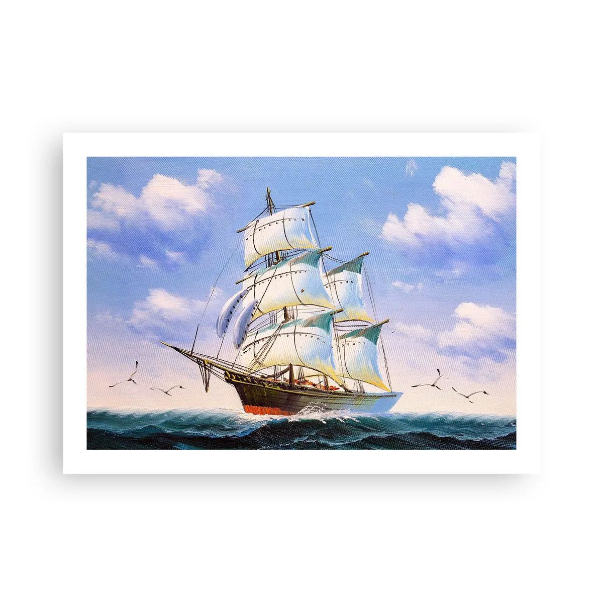 Poster - Cu mândrie în vânt - 70x50 cm