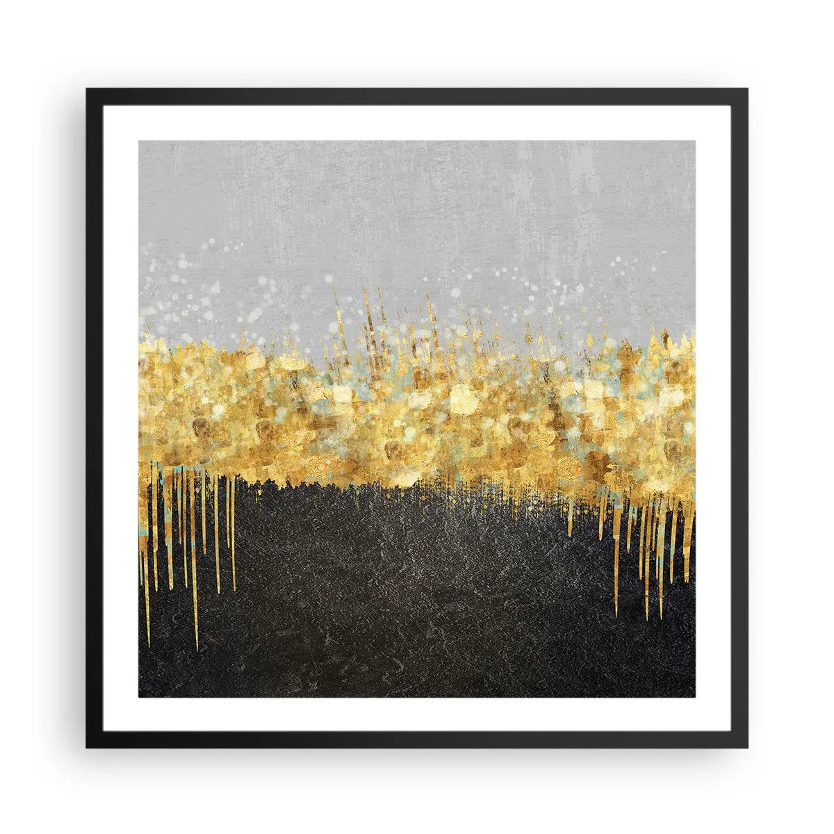 Poster în ramă neagră - Înăuntru și în sus - 60x60 cm