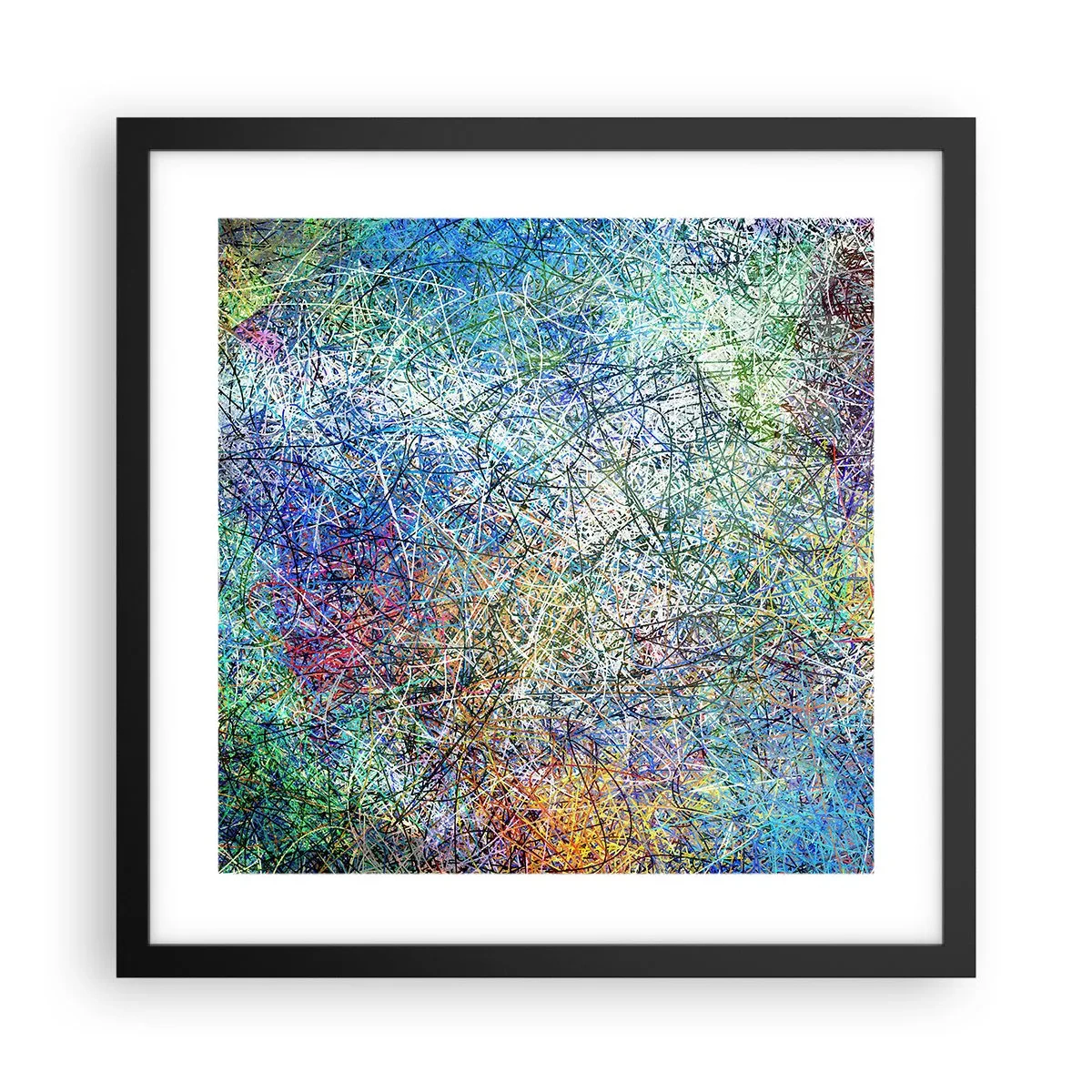 Poster în ramă neagră - Nu este atât de simplu - 40x40 cm