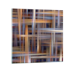 Tablou pe sticlă - Țesut din lumină - 30x30 cm