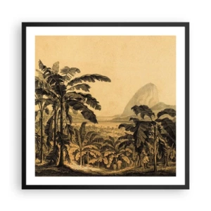 Poster în ramă neagră - În stil colonial - 60x60 cm