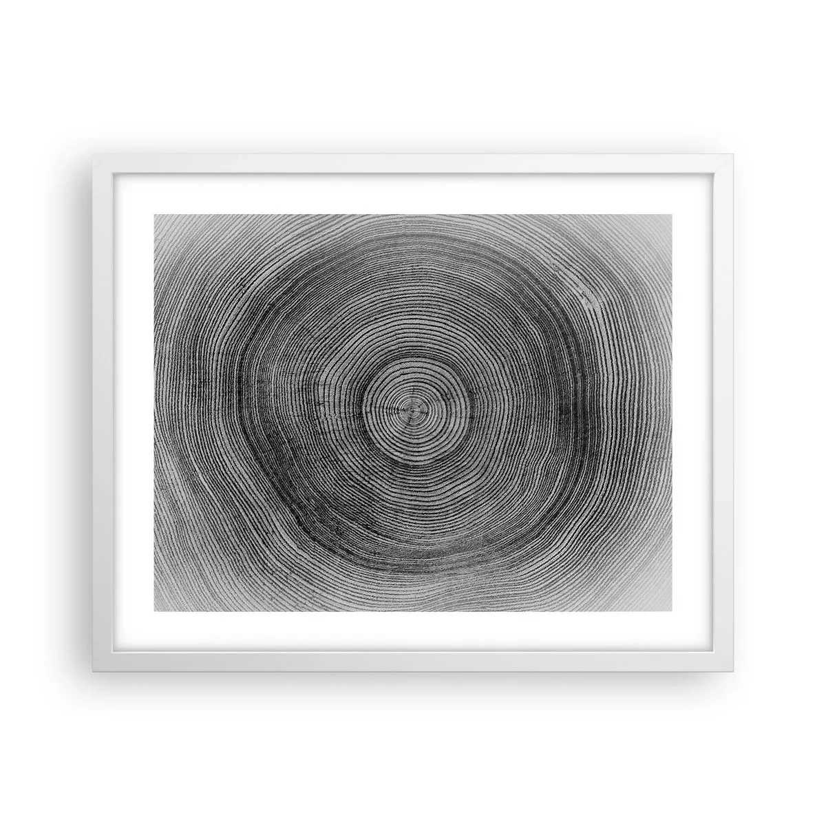 Poster în ramă albă - Un semn al vremurilor - 50x40 cm