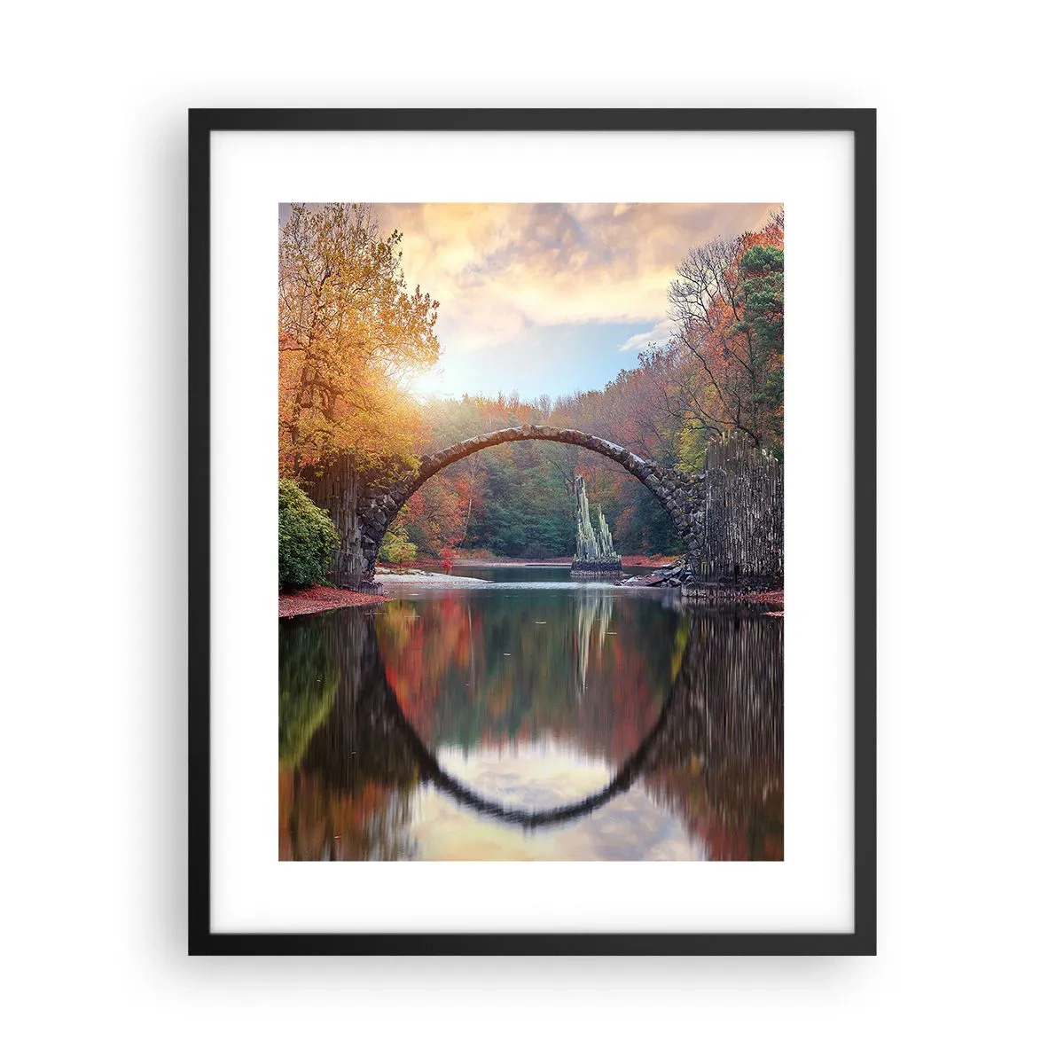 Poster în ramă neagră - De cealaltă parte a oglinzii - 40x50 cm
