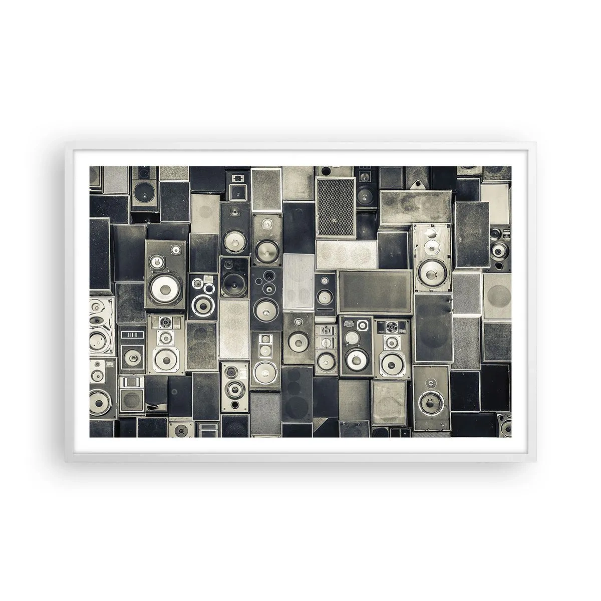 Poster în ramă albă - Și totul este în regulă - 91x61 cm