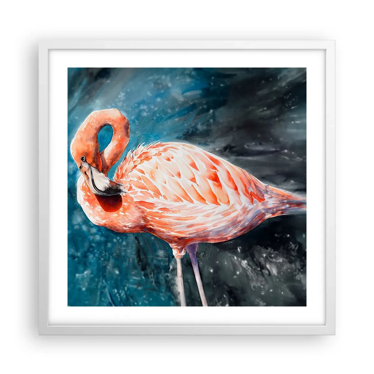 Poster în ramă albă - Decorativ prin natură - 50x50 cm