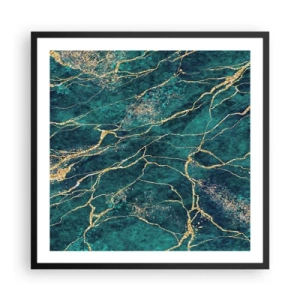 Poster în ramă neagră - Filon de aur - 60x60 cm