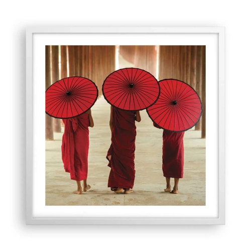 Poster în ramă albă - Pe drumul spre Tărâmul Pur - 50x50 cm