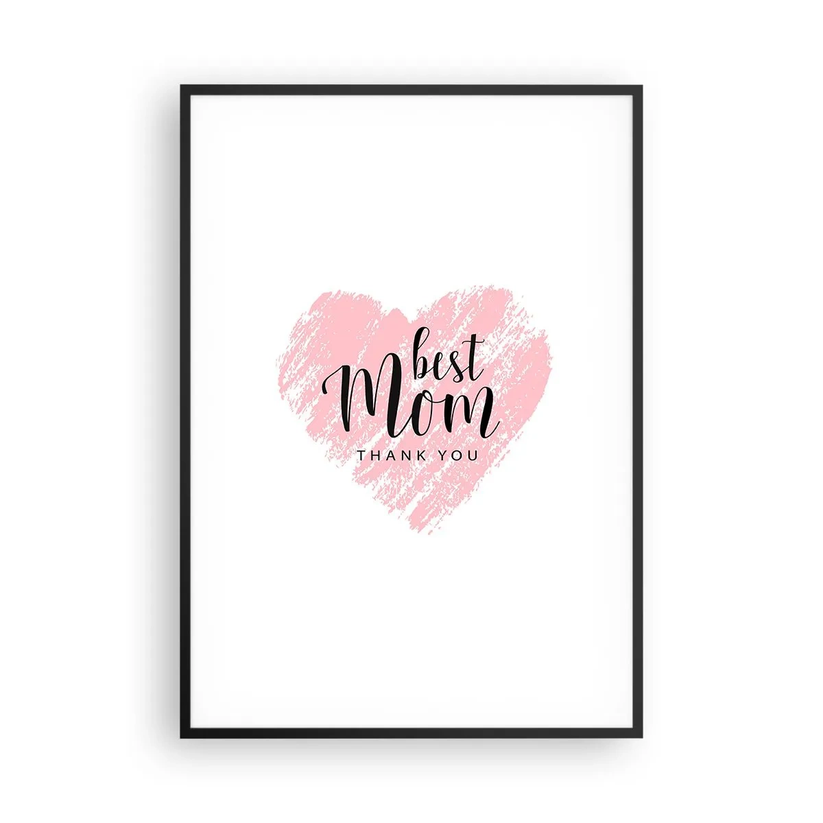 Poster în ramă neagră - Întotdeauna la momentul potrivit - 70x100 cm