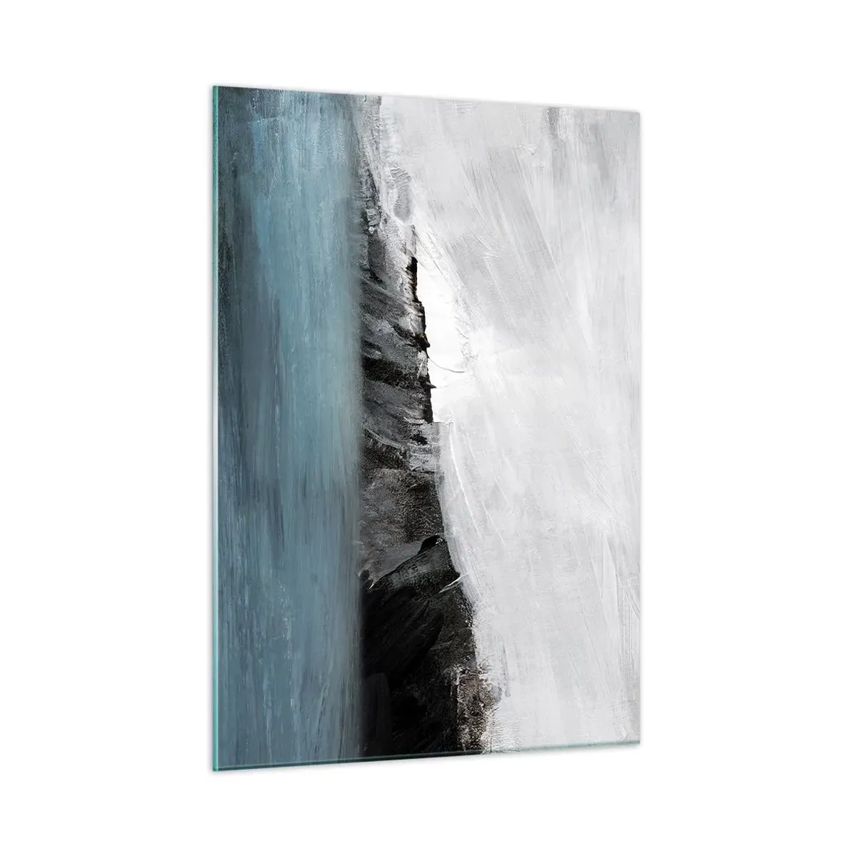 Tablou pe sticlă - Apă - pământ: lupta elementelor - 50x70 cm