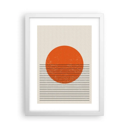 Poster în ramă albă - Întotdeauna soarele - 30x40 cm