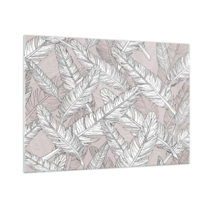 Tablou pe sticlă - Vijelie cu pene - 100x70 cm