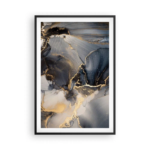 Poster în ramă neagră - Viața unei pietre - 61x91 cm