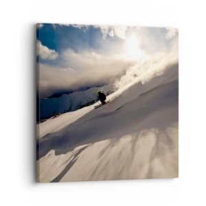 Tablou pe pânză - Provocarea munților - 30x30 cm