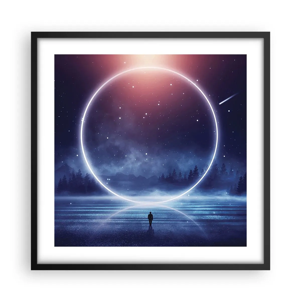 Poster în ramă neagră - Ei sunt deja aici... - 50x50 cm