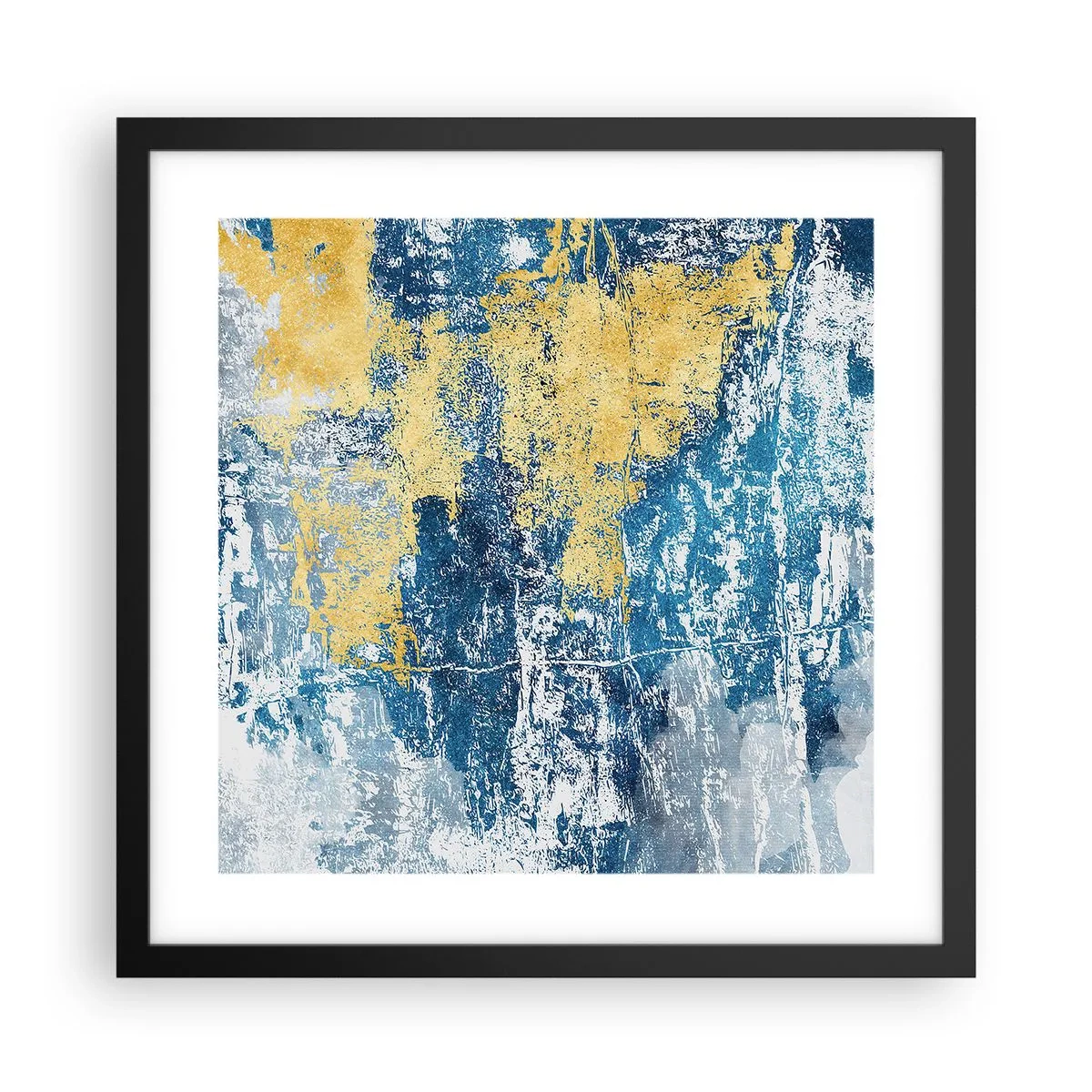 Poster în ramă neagră - Abstracție de vreme - 40x40 cm