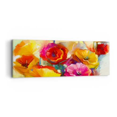 Tablou pe pânză - Nu numai roșu - 90x30 cm