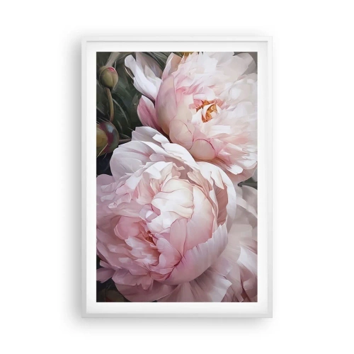 Poster în ramă albă - Oprit din înflorire - 61x91 cm