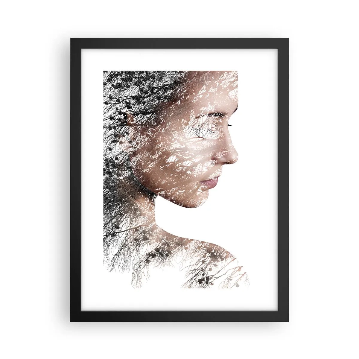 Poster în ramă neagră - Spiritul pădurii - 30x40 cm
