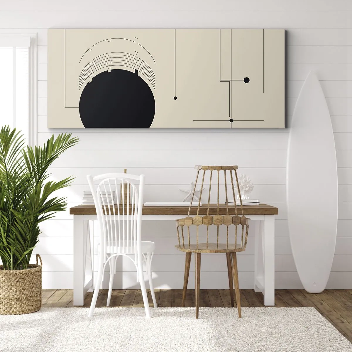 Tablou pe pânză - Compoziție flexibilă și dinamică - 120x50 cm