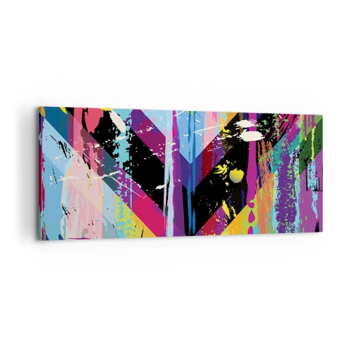 Tablou pe pânză - De sus în jos - 100x40 cm