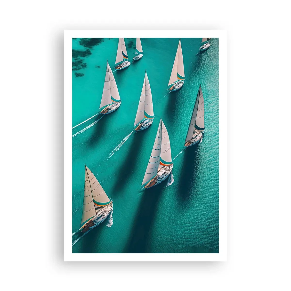 Poster - Cursa cu vântul - 70x100 cm