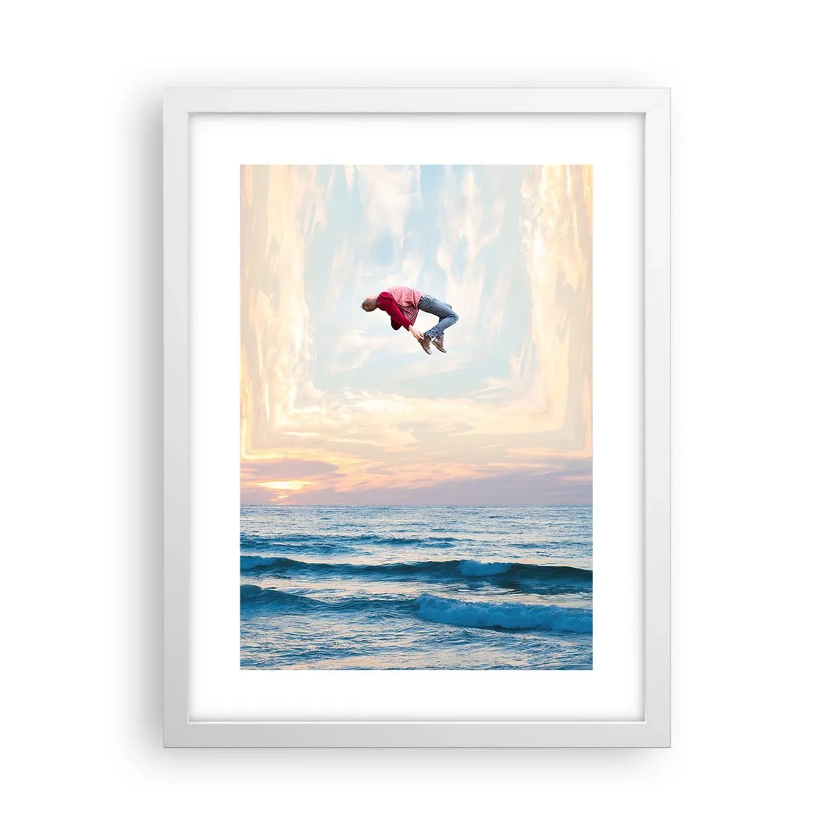 Poster în ramă albă - Spre o altă dimensiune - 30x40 cm