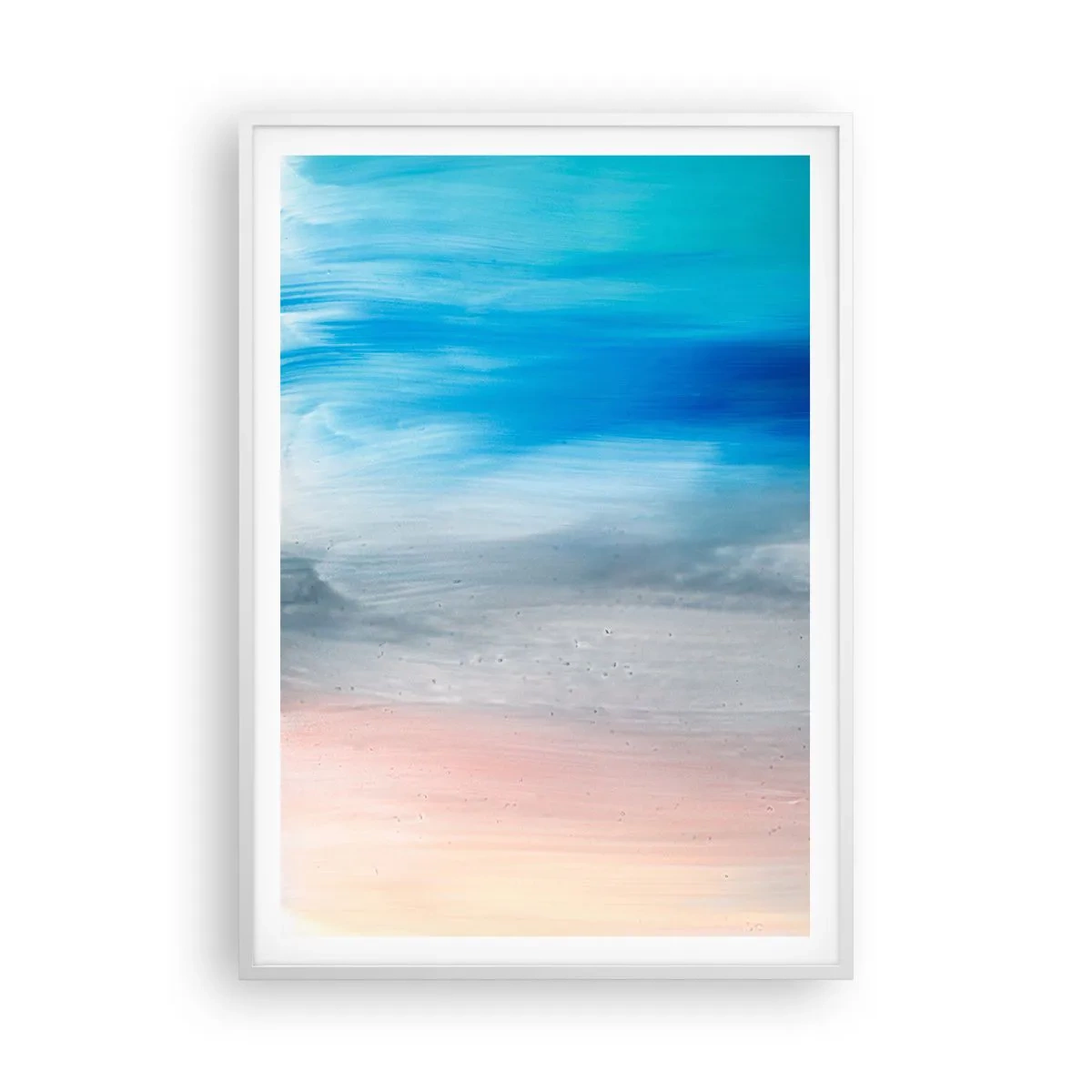 Poster în ramă albă - Elemente: aer - 70x100 cm