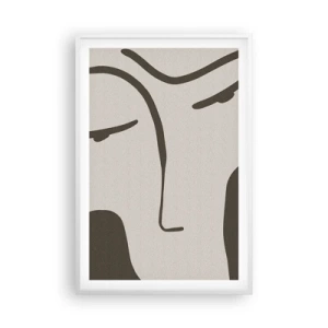 Poster în ramă albă - Ca într-un tablou de Modigliani - 61x91 cm