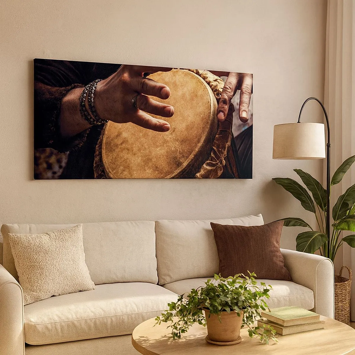 Tablou pe pânză - În ritmul inimii - 100x40 cm