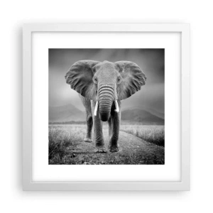 Poster în ramă albă - Gazda te salută - 30x30 cm