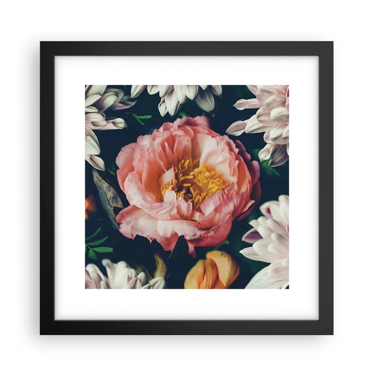 Poster în ramă neagră - Cu splendoare barocă - 30x30 cm
