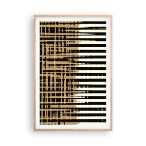 Poster în ramă de stejar deschis - Abstracție arhitecturală - 61x91 cm
