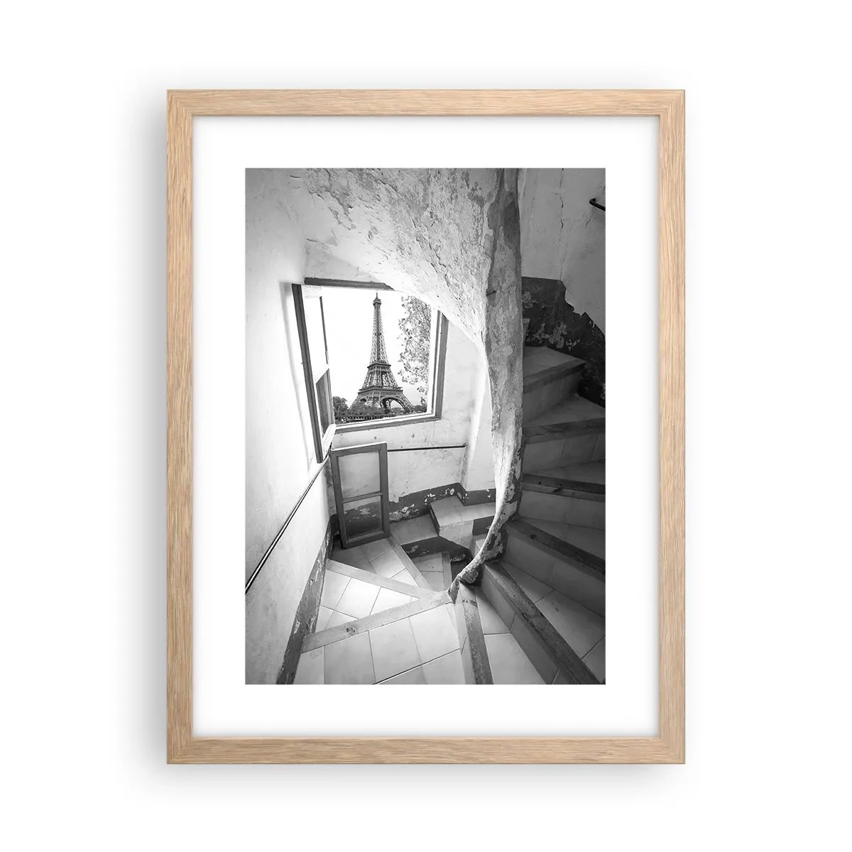 Poster în ramă de stejar deschis - Ce priveliște! - 30x40 cm