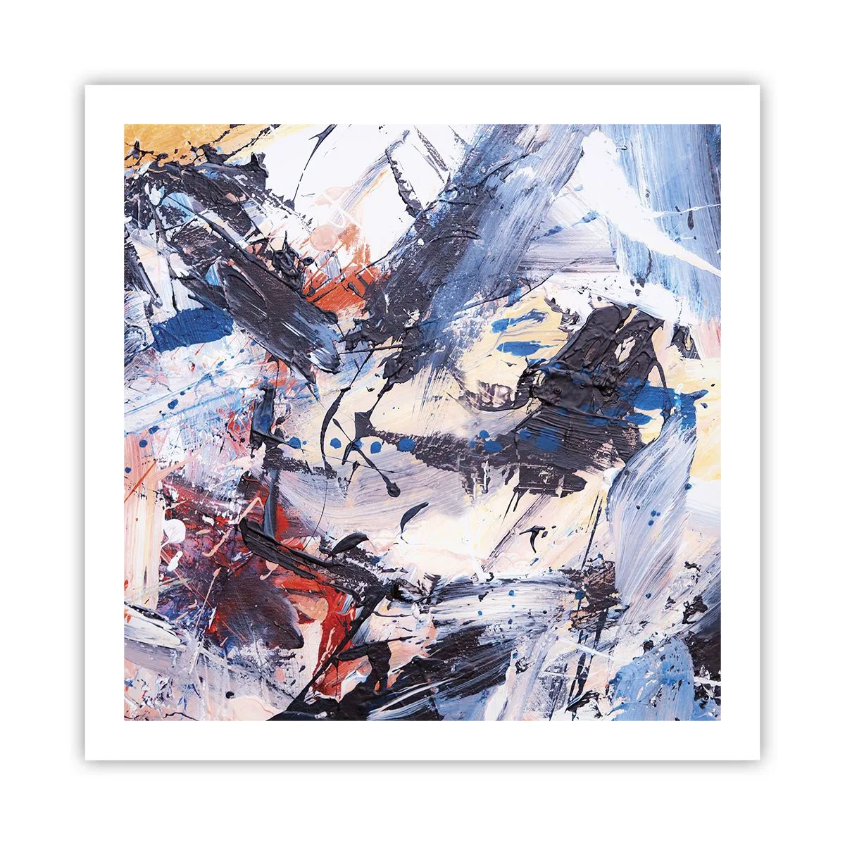 Poster - Dansul nebun al abstracției - 60x60 cm