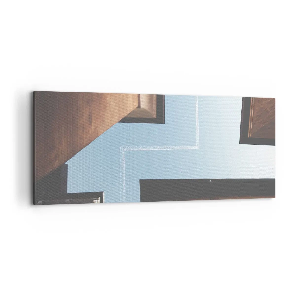 Tablou pe pânză - Deasupra labirintului urban - 120x50 cm