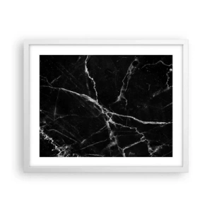 Poster în ramă albă - Viața secretă a unei pietre - 50x40 cm