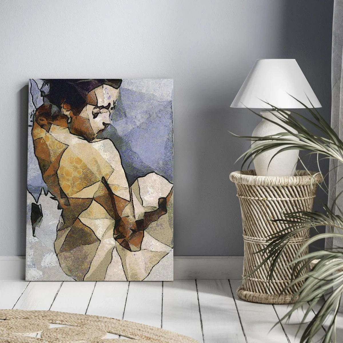 Tablou pe pânză Canvas - Fata cubismică - 50x70 cm