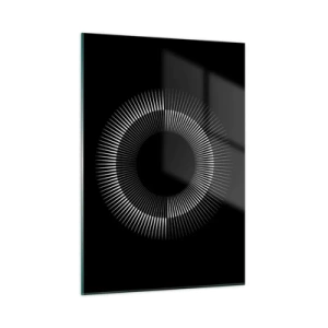 Tablou pe sticlă - Soarele Negru - 50x70 cm