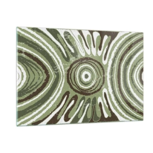 Tablou pe sticlă - Explozie de emoții - 120x80 cm