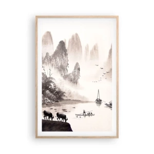Poster în ramă de stejar deschis - Viața exotică de zi cu zi a Estului - 61x91 cm