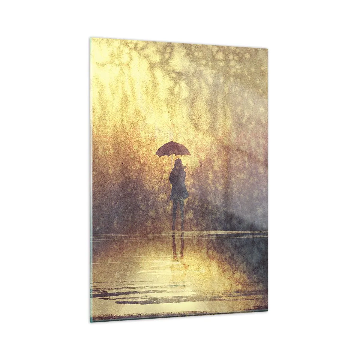 Tablou pe sticlă - Simt că cineva se uită la mine - 50x70 cm