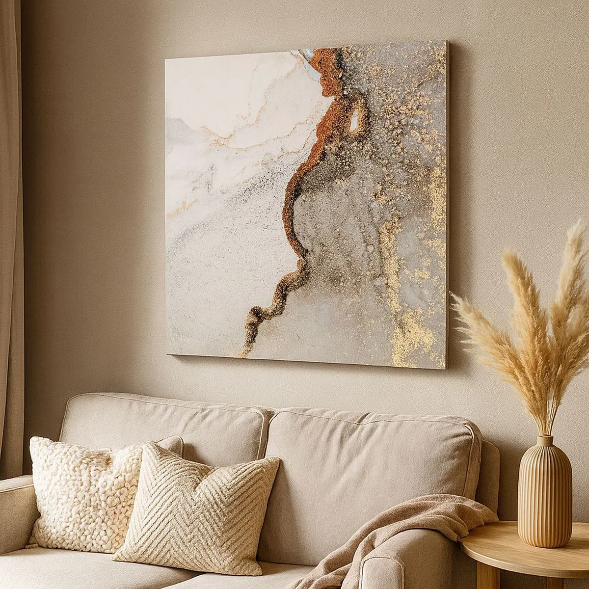 Tablou pe pânză - La granița culorilor - 30x30 cm