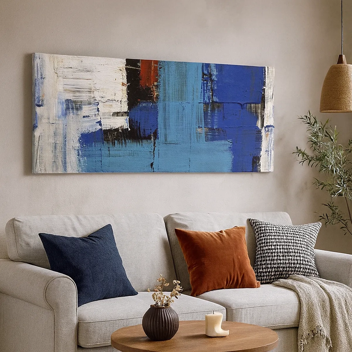 Tablou pe pânză - Secretul albastru - 30x30 cm