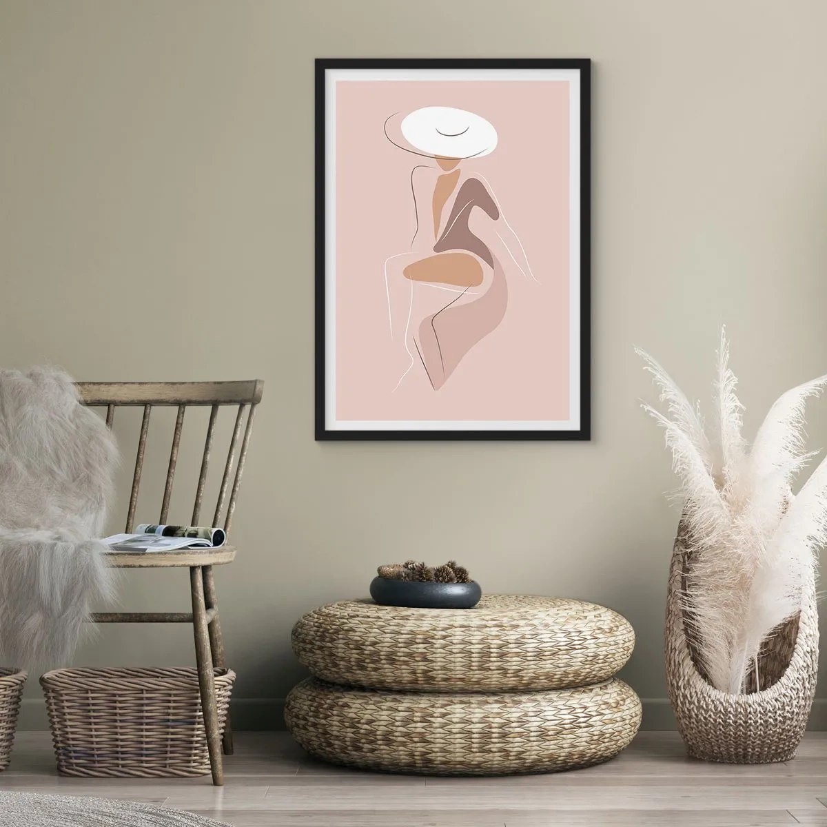 Poster în ramă neagră - O doamnă adevărată - 61x91 cm