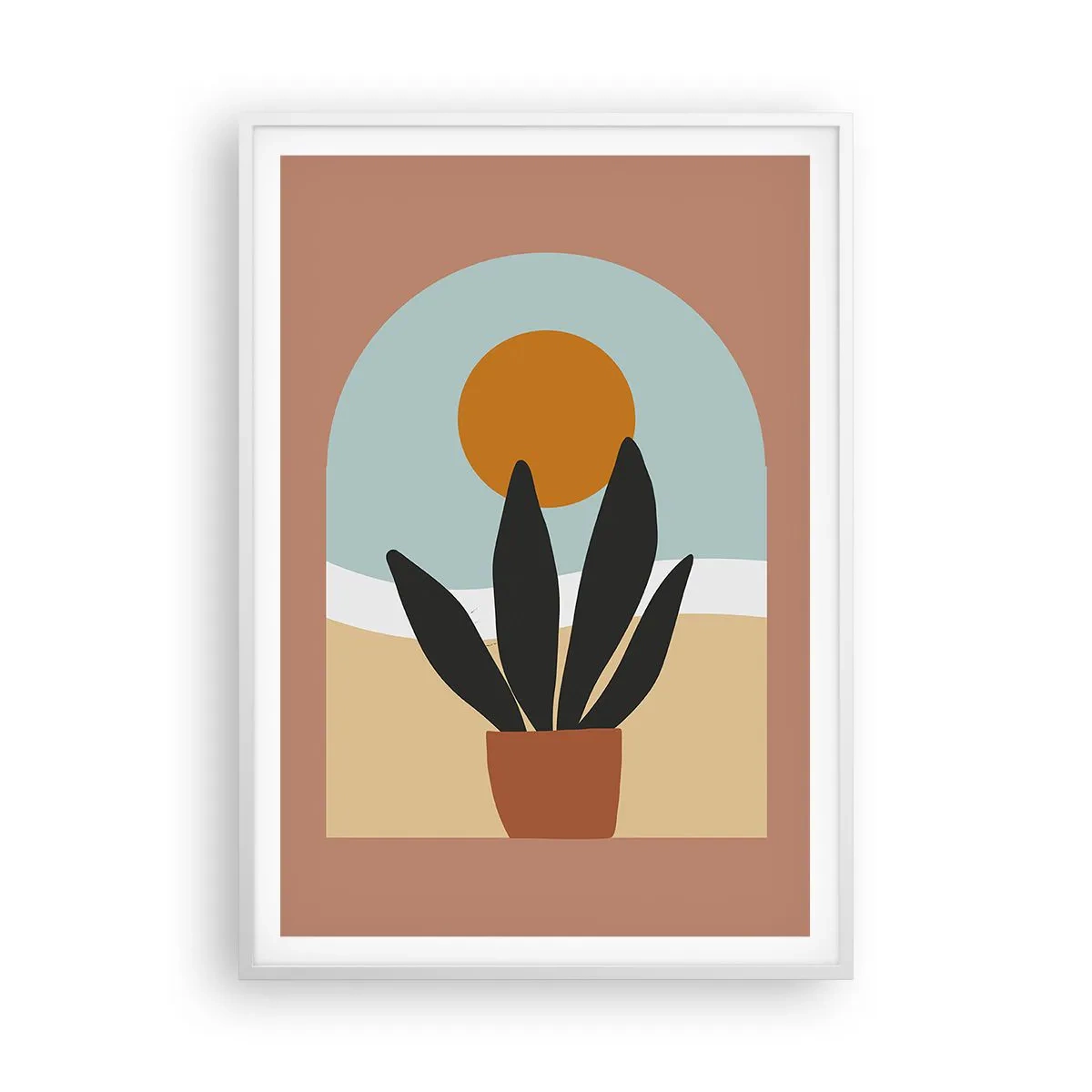 Poster în ramă albă - Bucurii mici - 70x100 cm