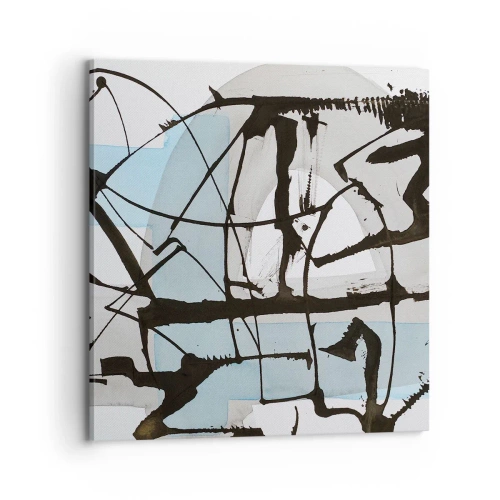 Tablou pe pânză - Cu toate acestea, albastru - 70x70 cm