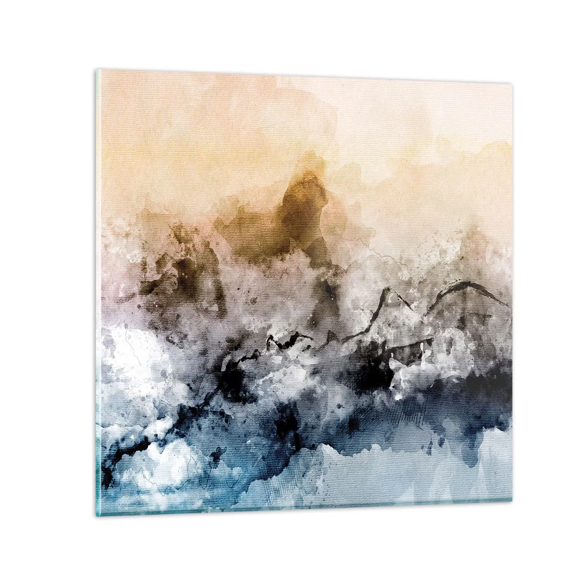 Tablou pe sticlă - Scufundate într-un vârtej de ceață - 50x50 cm