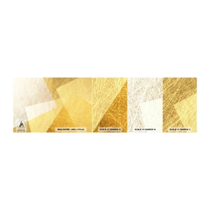 Mostră tapet autocolant Deluxe Sticker - Vremea de geometrie - Luminos, Textură, Geometric - 100x30 cm